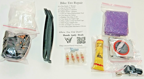 Bike tire repair kits - repair, 47pc